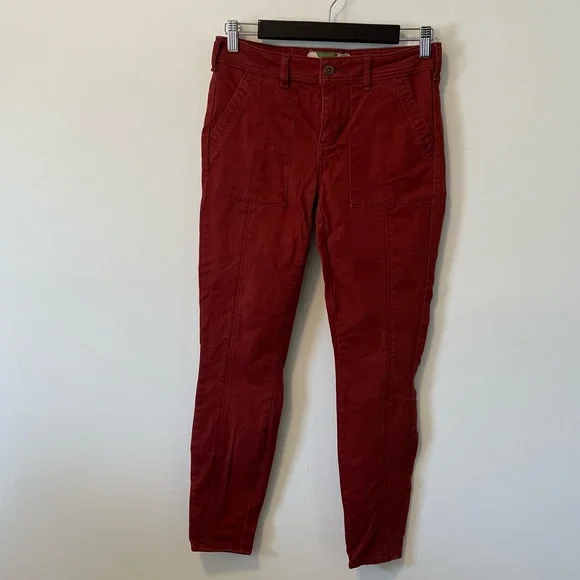 Anthropologie Maroon Cargo Skinny Jeans - Picture 12 of 12